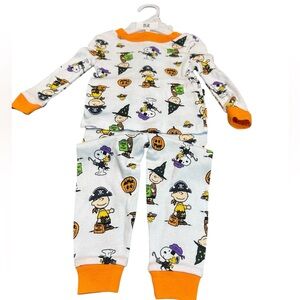 Peanuts Halloween 2 piece Pajamas  size 12 month‎ NWT